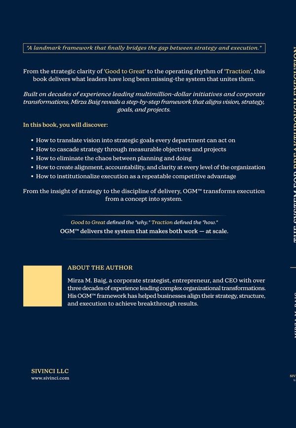 The System for Breakthrough Execution - Back Cover